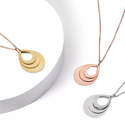 Stainless Steel Water Drop Necklace
